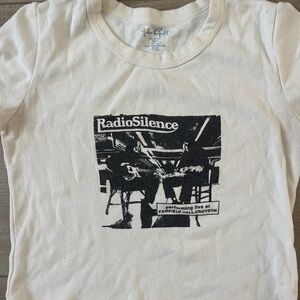 Brandy Melville White Graphic Kids Tee